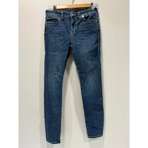 True Religion Jennie Curvy High-Rise skinny blue jeans women's size 27